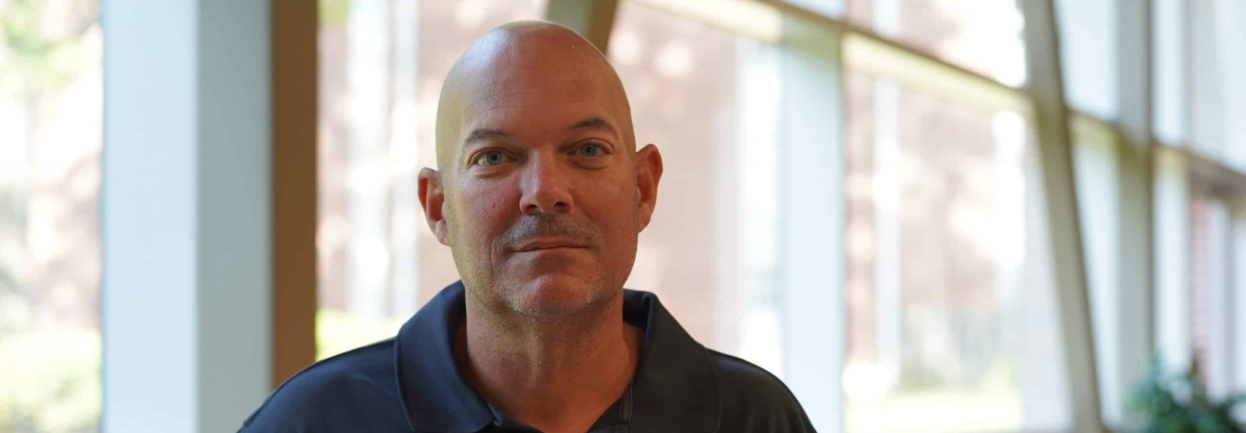 Coach George White the new head baseball coach.